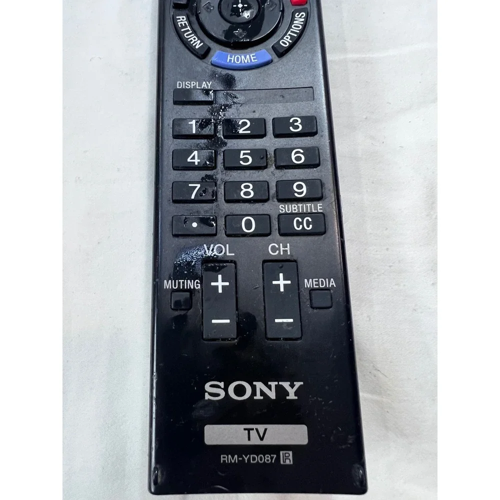 Sony RM-YD087 TV Remote Control Genuine OEM Replacement Black Netflix Button
